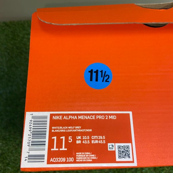 Nike Alpha Menace Pro 2 Football Mid Cleats White AQ3209-100 Mens NEW main image 5